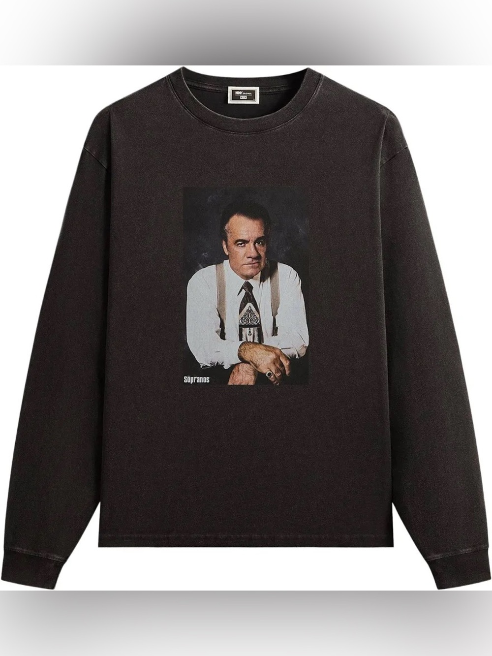 KITH x The Sopranos Paulie Vintage Long Sleeve Tee Black T-Shirt Size Large